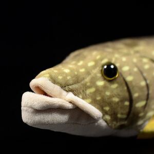 Simulation Northern Pike Stuffed Plush Toy- 18.5inch Lifelike Depth Ocean Anima